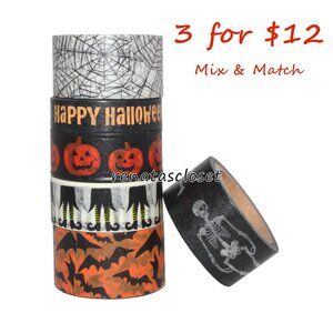 Recollections Halloween 6-pk Seasonal Crafting Washi Tapes Set, Like New